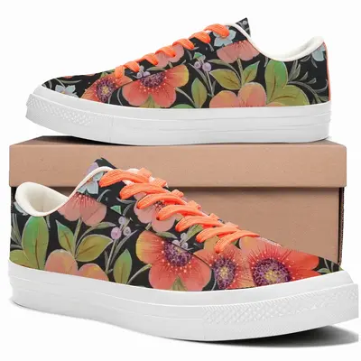 Men Spring Bouquet Low Top Canvas Shoes