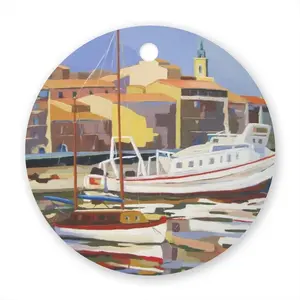 Sète The Navy Circular Pendant (Aluminum)