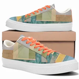 Men Yellow Carpet Low Top Canvas Shoes