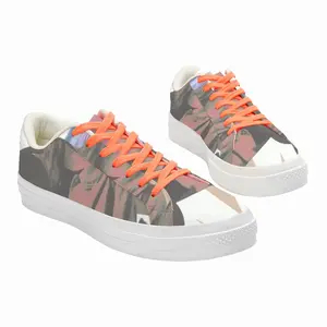 Men Geometry Girl Collage Low Top Canvas Shoes