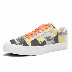 Men Yellow Low Top Canvas Shoes