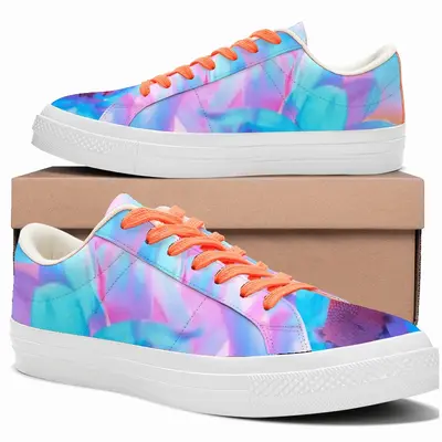 Men Flower Kiss 02 Low Top Canvas Shoes