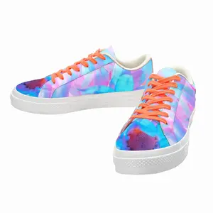 Men Flower Kiss 02 Low Top Canvas Shoes