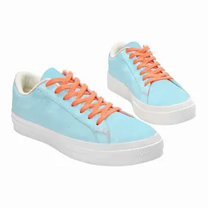 Men Blue Shoes Low Top Canvas Shoes