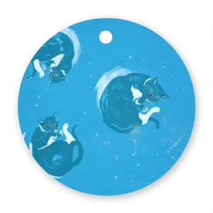 Cats Cosmos Ii Circular Pendant (Aluminum)