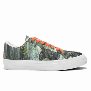 Men Elf House In A Fantasy Forest Low Top Canvas Shoes