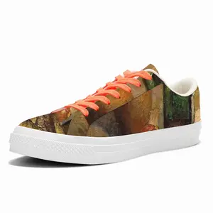 Men Still Life With Fish Impressionism Realism Low Top Canvas Shoes