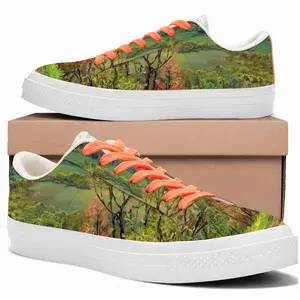 Men Mountains Landscape Low Top Canvas Shoes