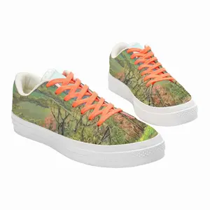 Men Mountains Landscape Low Top Canvas Shoes