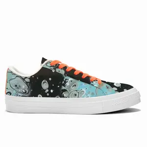 Men Singing In The Rain Low Top Canvas Shoes