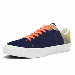 Men Broken Rainbow Low Top Canvas Shoes