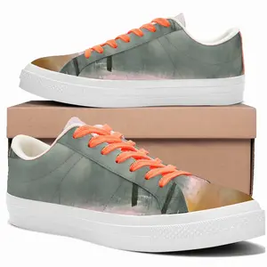 Men Cold Days Are Coming Low Top Canvas Shoes