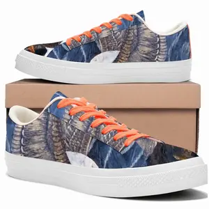 Men Eagle Scratch Low Top Canvas Shoes