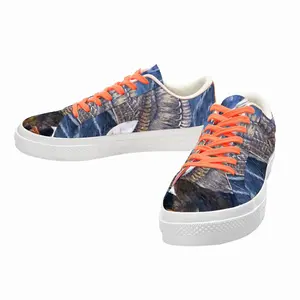 Men Eagle Scratch Low Top Canvas Shoes