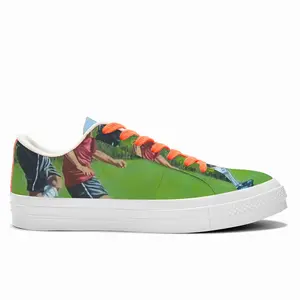 Men One On One Low Top Canvas Shoes