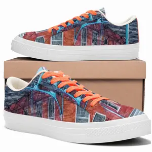 Men Under The Viaduct Low Top Canvas Shoes