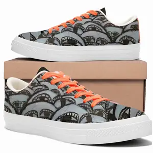 Men The Sea Low Top Canvas Shoes