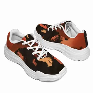 Men Orange Black Chunky Sneakers