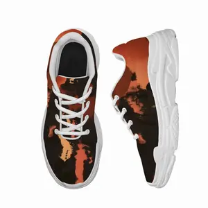 Men Orange Black Chunky Sneakers