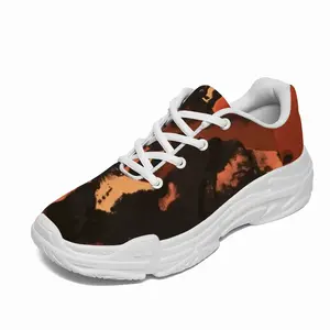 Men Orange Black Chunky Sneakers