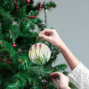 Aloe Circular Pendant (Aluminum)