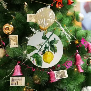 Lemon Branch Circular Pendant (Aluminum)