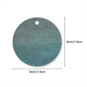 Hazy Shades Of Blue Circular Pendant (Aluminum)