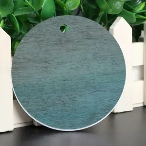 Hazy Shades Of Blue Circular Pendant (Aluminum)