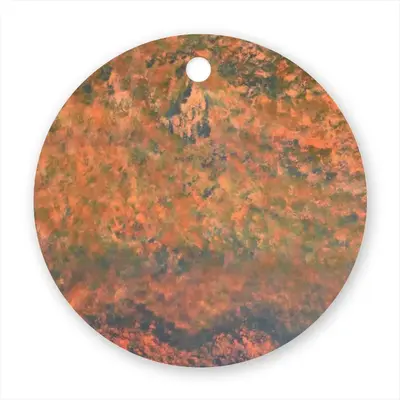 Orange Burst Circular Pendant (Aluminum)