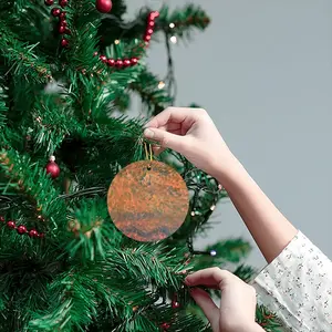 Orange Burst Circular Pendant (Aluminum)