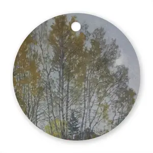 Autumn Sun Circular Pendant (Aluminum)