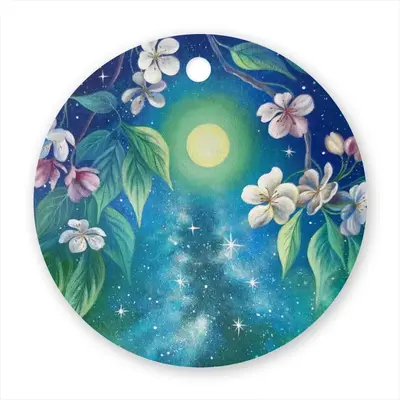 Starry Night Circular Pendant (Aluminum)