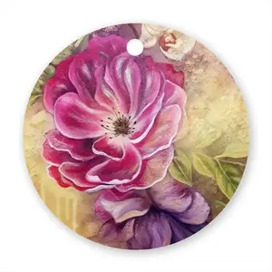 Smell Of Rose Circular Pendant (Aluminum)