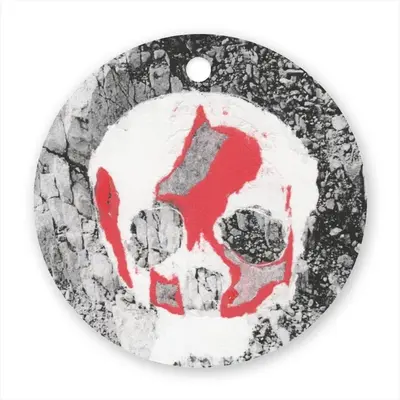 Skull Circular Pendant (Aluminum)