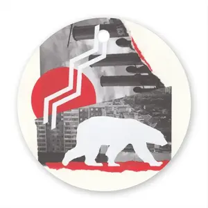 Wwf Polar Bear Circular Pendant (Aluminum)