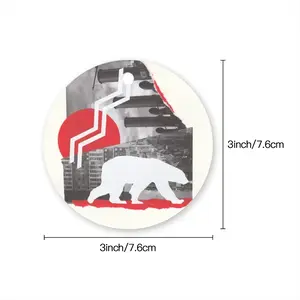 Wwf Polar Bear Circular Pendant (Aluminum)