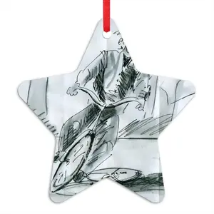 Albert Bike Star Pendant (Aluminum)