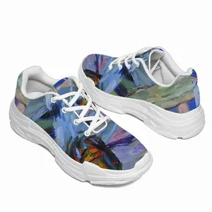 Men Man Burning Firewood Chunky Sneakers