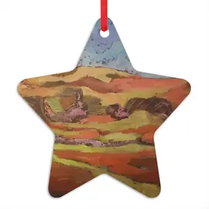 Mountain Range Star Pendant (Aluminum)