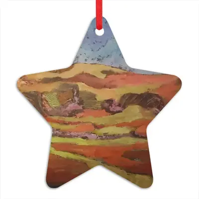 Mountain Range Star Pendant (Aluminum)