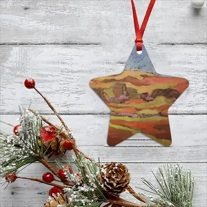 Mountain Range Star Pendant (Aluminum)