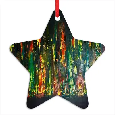 Dancing Cells H Star Pendant (Aluminum)