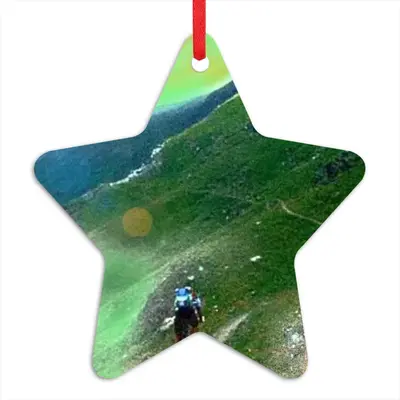 Biking In Hell Star Pendant (Aluminum)