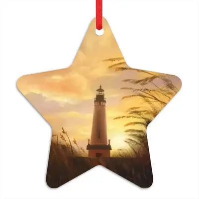 The Shine Of Lighthouse Outside Star Pendant (Aluminum)