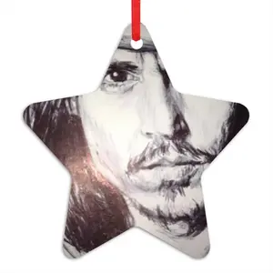 Johnny Depp Portrait Star Pendant (Aluminum)