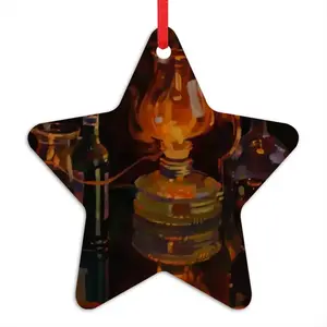 A Candle Burned Star Pendant (Aluminum)