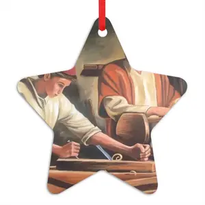 Joseph And Jesus Star Pendant (Aluminum)