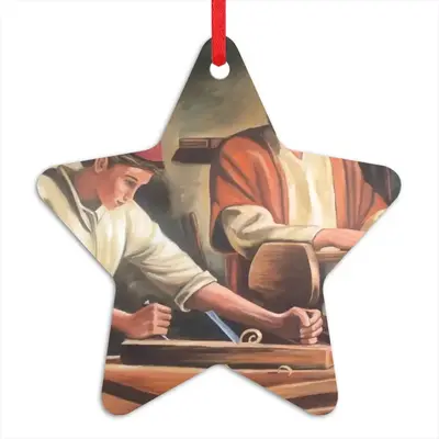 Joseph And Jesus Star Pendant (Aluminum)