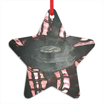 Black Web Star Pendant (Aluminum)