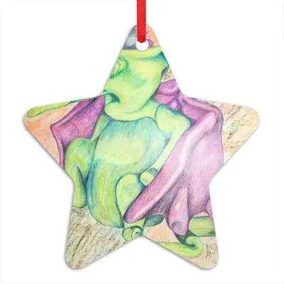 Snorkle Dragon Star Pendant (Aluminum)